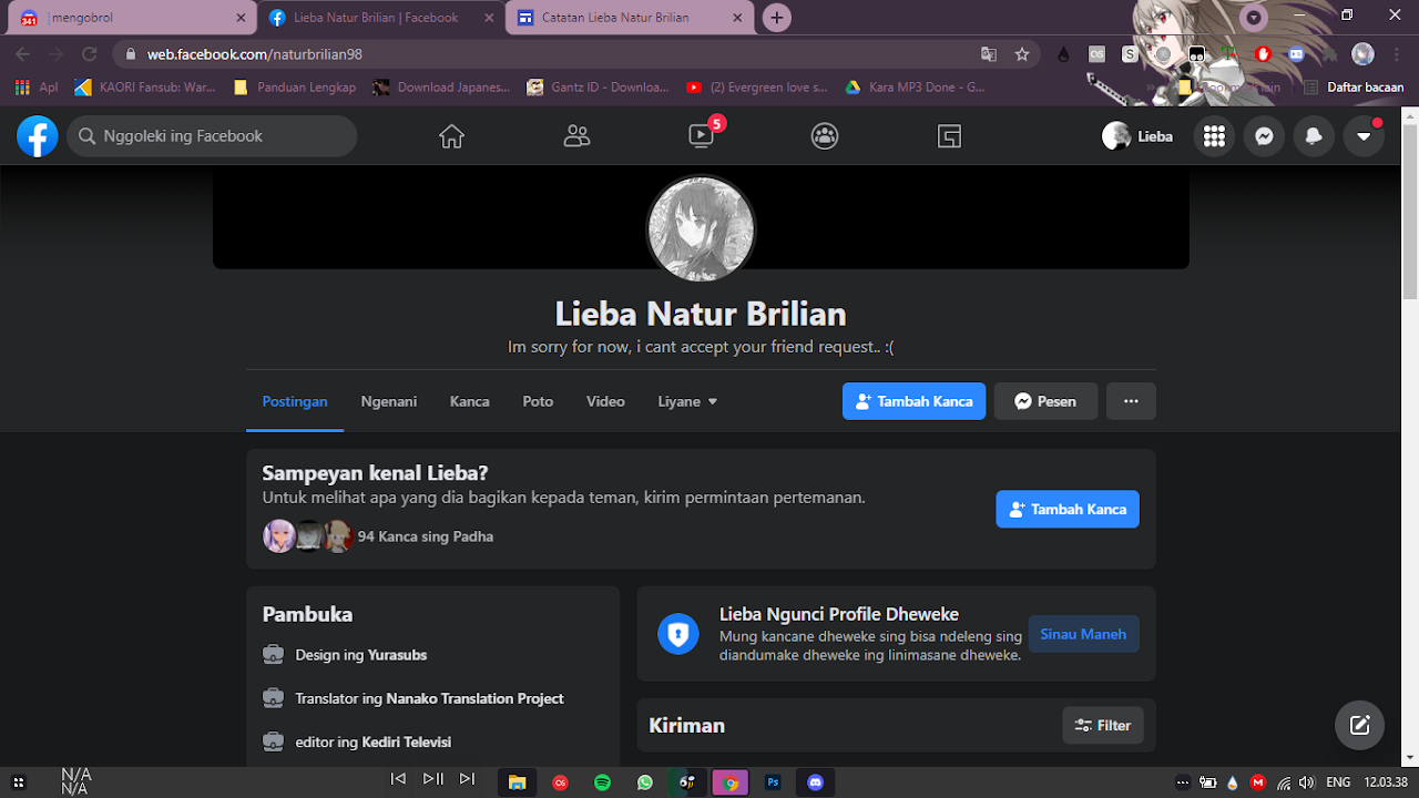 my old profile