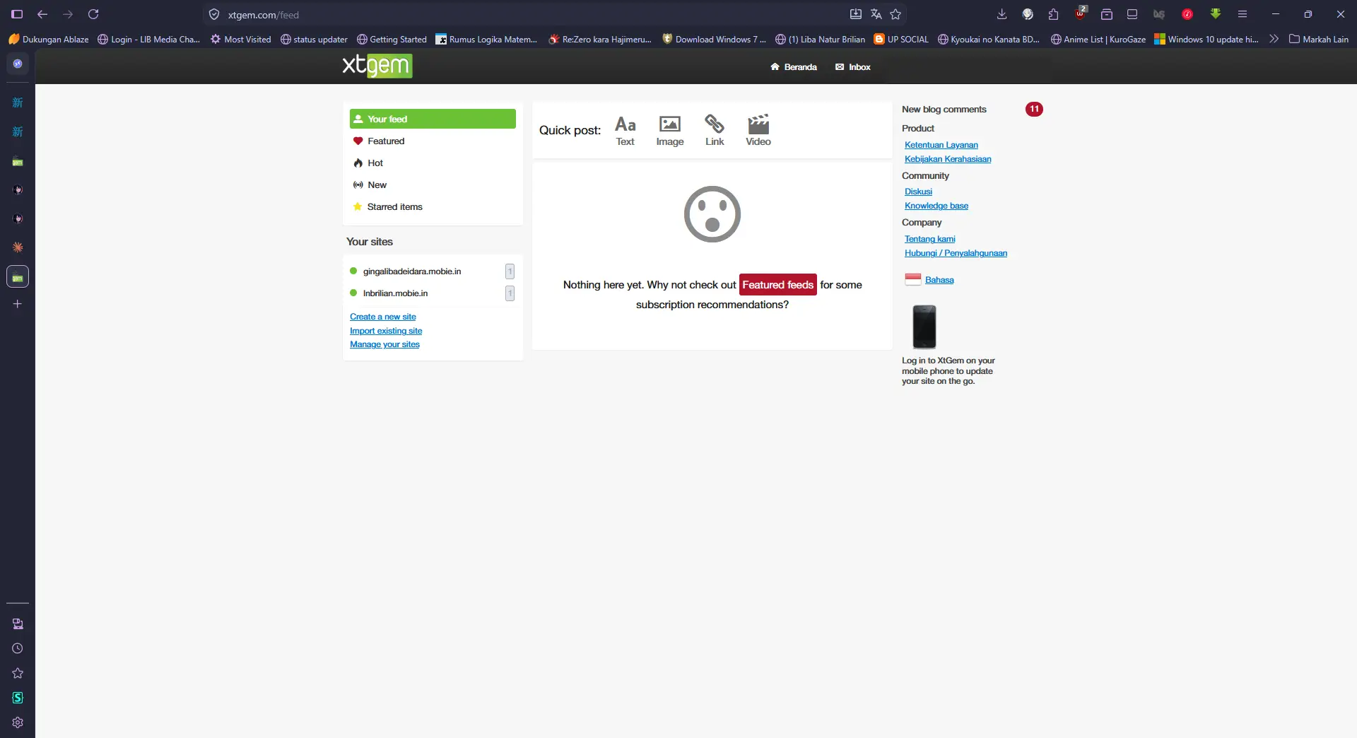 XTgem Dashboard